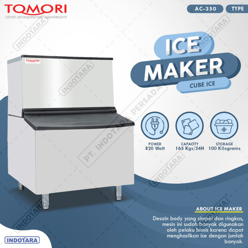 [EZM.1012248] Mesin Pembuat Es Kubus AC350 TOMORI ICE CUBE