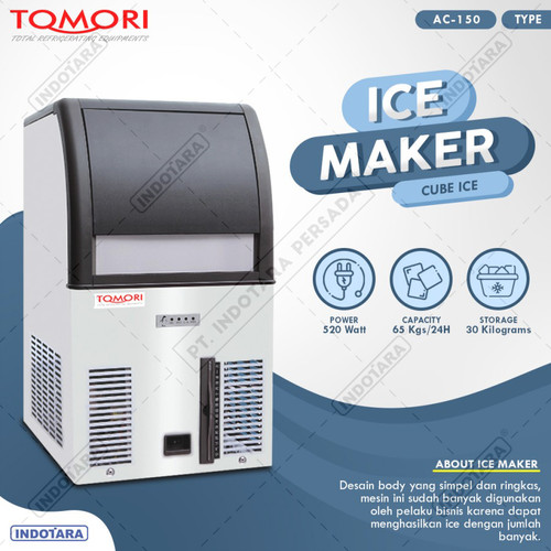 [EZM.1012251] Mesin Pembuat Es Kubus AC-150 TOMORI ICE CUBE