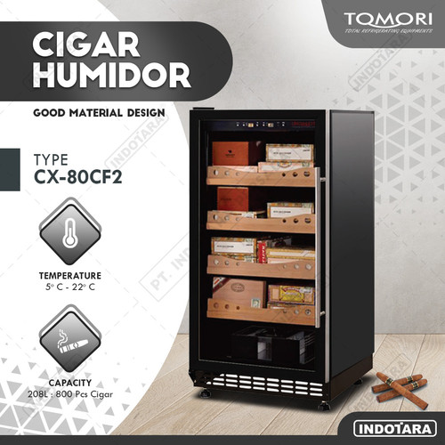 [EZM.1012259] Tempat Penyimpanan Cerutu - TOMORI CIGAR HUMIDOR CX-80CF2