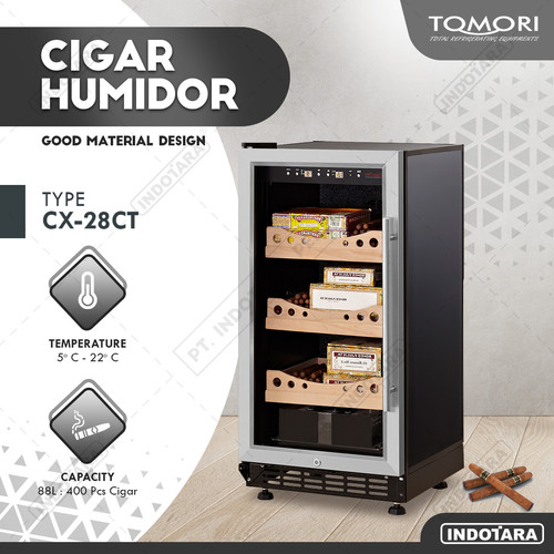 [EZM.1012262] Tempat Penyimpanan Cerutu - TOMORI CIGAR HUMIDOR CX-28CT