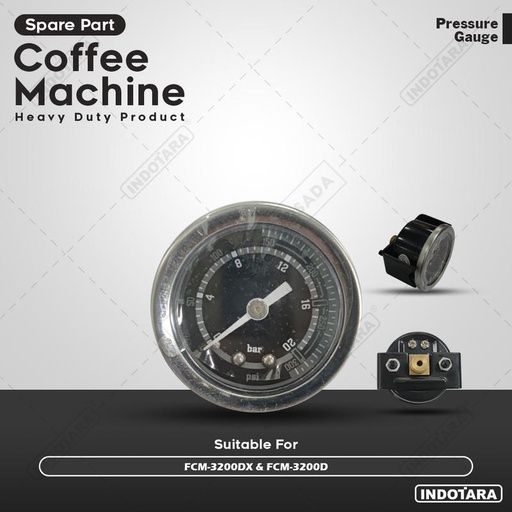 [EZM.1011379] Pressure Gauge 20 BAR For FCM3200DX - FCM3200D