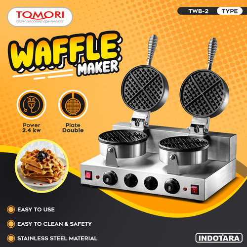 [EZM.1011641] Cetakan Waffle / Waffle Maker Double - Tomori TWB2