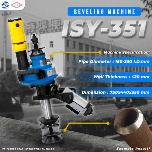 [EZM.3700329] Mesin Bevel Pipa 6" - 13" Pipe Beveling Machine ISY-351