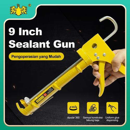 [EZM.3700358] Tembakan Lem Silikon Silicone Sealant 9" Gun Silicone Sealant