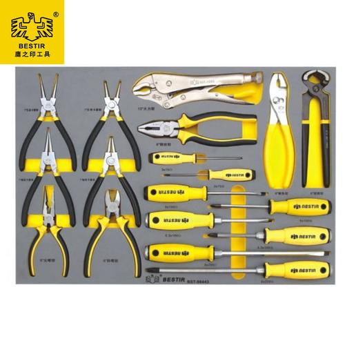 [EZM.3700401] Plier & Screwdriver Tool Trolley Set Tray Set 18Pcs BESTIR