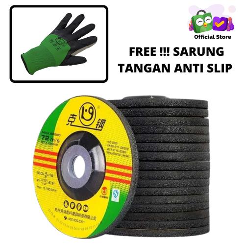 [EZM.3701217] 25PCS Mata Gerinda Poles Asah 4" Batu Gerinda Gurinda Poles Asah