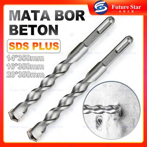 [EZM.3700440] Mata Bor Beton SDS PLUS Bulat 350mm Long Electric Hammer Drilling Bit
