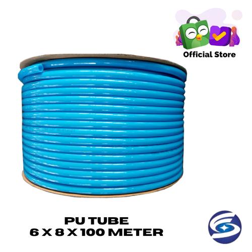 [EZM.3700487] SELANG ANGIN PNEUMATIC 5 x 8mm 100M BAHAN PU BIRU