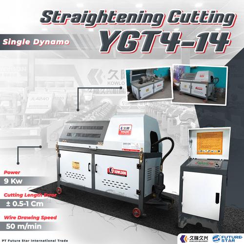 [EZM.3700528] MESIN BAR CUTTING PELURUS BESI BATANG BAJA YGT4-14 1 DINAMO