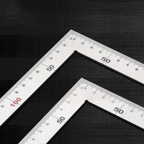 [EZM.3700585] Penggaris Siku Stainless Steel 50cm x 25cm / Penggaris Siku 500mm