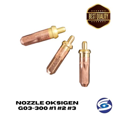 [EZM.3700608] Nozzle Mata Blender Cutting Torch 1 2 3 Cutting Tip Oksigen G03-300