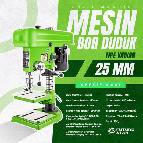 [EZM.3700614] MESIN BOR DUDUK 25MM YL Z4125