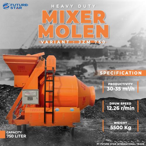 [EZM.3700633] Concrete Mixer 750L / MIXER SEMEN BESAR / MIXER MOLEN SEMEN JZM750