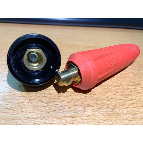 [EZM.3700636] Welding Machine Quick Fitting Female Male Cable Connector 10-25mm