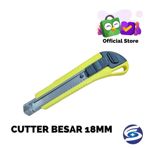 [EZM.3700674] PISAU CUTTER MURAH 18mm / Pisau Cutter Besar Murah