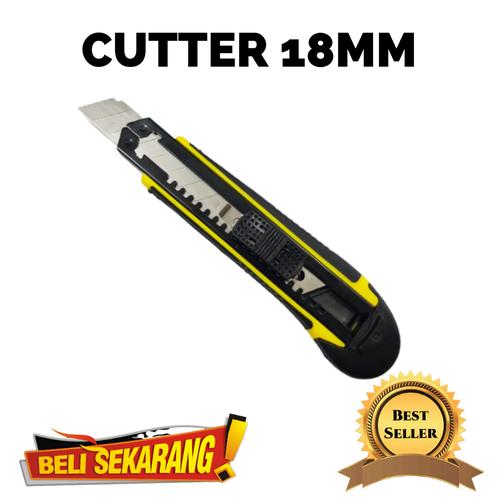 [EZM.3700689] PISAU CUTTER 18MM IMPORT MURAH / PISAU CUTTER BESAR HIGH QUALITY