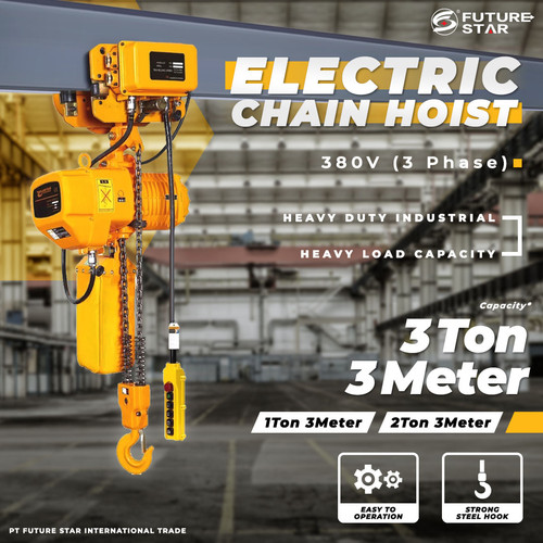 [EZM.3700881] ELECTRIC CHAIN HOIST 3 TON 3 METER 380 V
