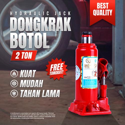 [EZM.3700933] HYDRAULIC JACK DONGKRAK BOTOL 2 TON