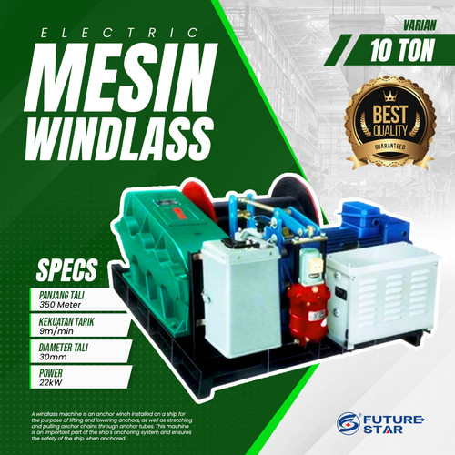 [EZM.3701146] ELECTRIC WINDLASS/ HOIST/ MESIN PENARIK 10 TON