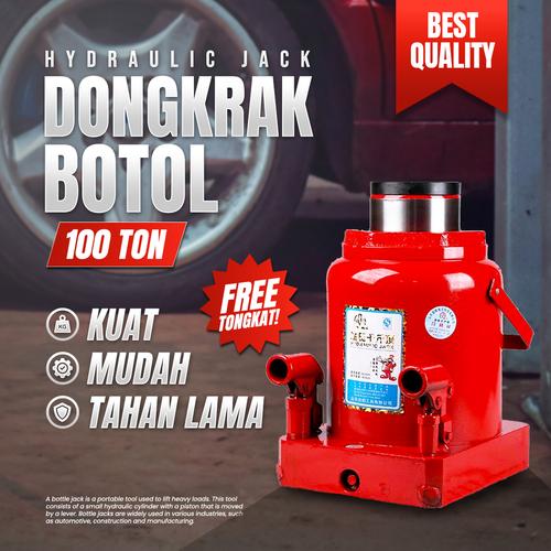 [EZM.3701165] HYDRAULIC JACK/ DONGKRAK BOTOL 100 TON