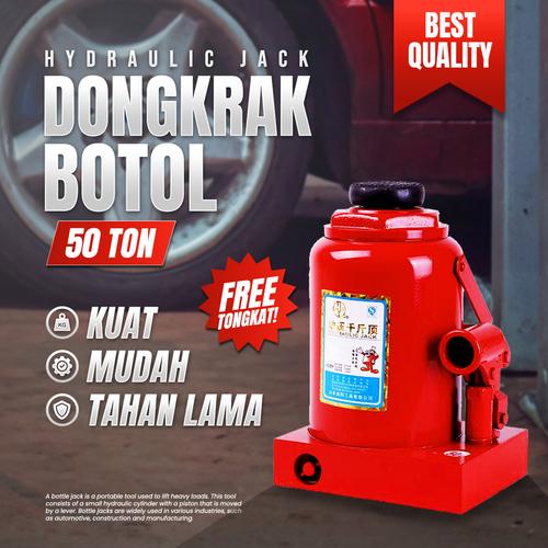[EZM.3701166] HYDRAULIC JACK/ DONGKRAK BOTOL 50 TON
