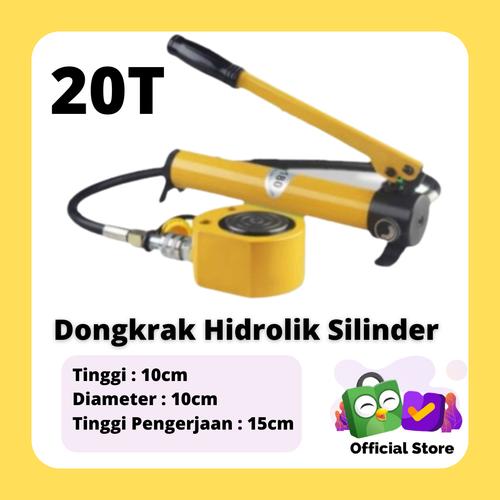 [EZM.3700443] DONGKRAK HIDROLIK PORTABLE 20 TON