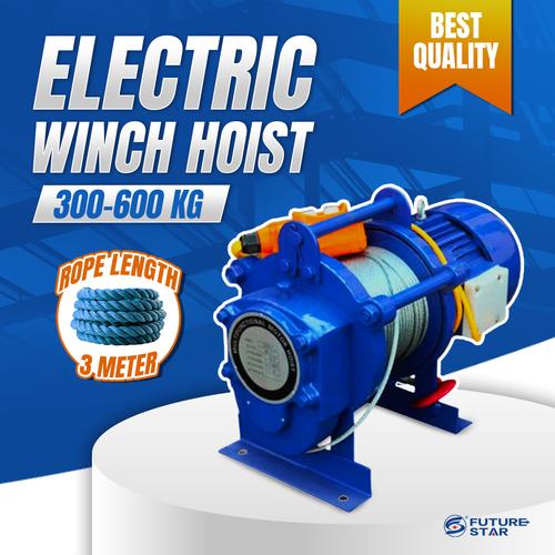 [EZM.3700451] Electric Winch Hoist 300 - 600Kg / Katrol Elektrik 600Kg x 30 Meter