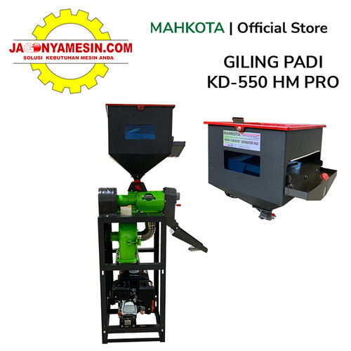 [EZM.0700614] MAHKOTA GILING PADI RICE MILL KD 550 HM PRO WITH SQUARE VIBRATOR