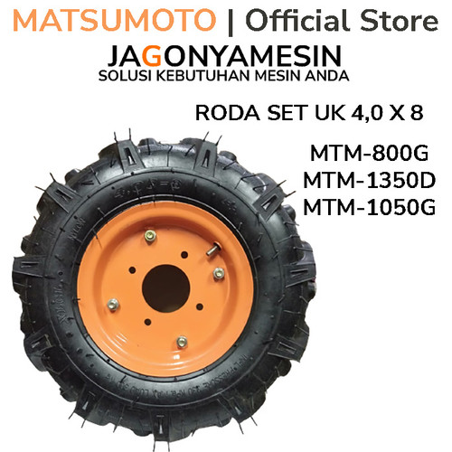 [EZM.0700250] MATSUMOTO RODA SET MESIN TRAKTOR UK 4.0 X 8 ORIGINAL