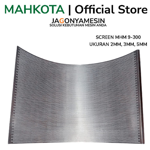 [EZM.0700256] SCREEN SARINGAN MAHKOTA HAMMER MILL FOR MHM 9300 UK.2 3 5 MM