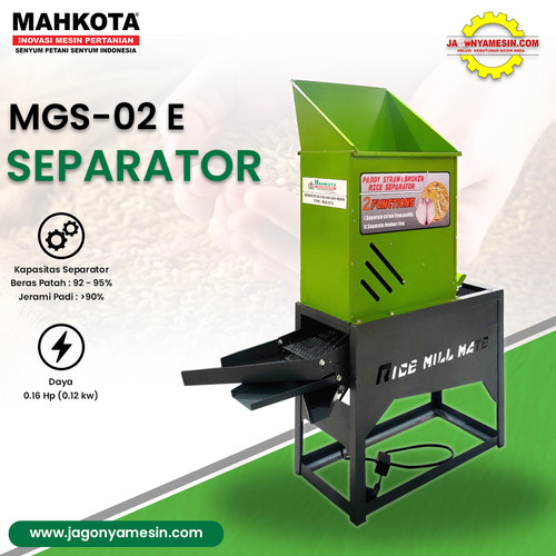 [EZM.0700335] MESIN PEMISAH BERAS, GABAH, BIJI-BIJIAN SEPARATOR MAHKOTA MGS 02 E