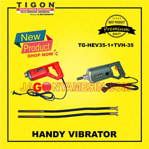 [EZM.0700337] Handy Electric Vibrator TIGON TG-HEV35+Hose For Handy Vibrator TVH-35