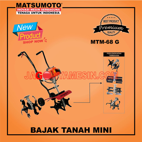 [EZM.0700357] CULTIVATOR | TRAKTOR MINI MATSUMOTO MTM-68 G GARANSI RESMI