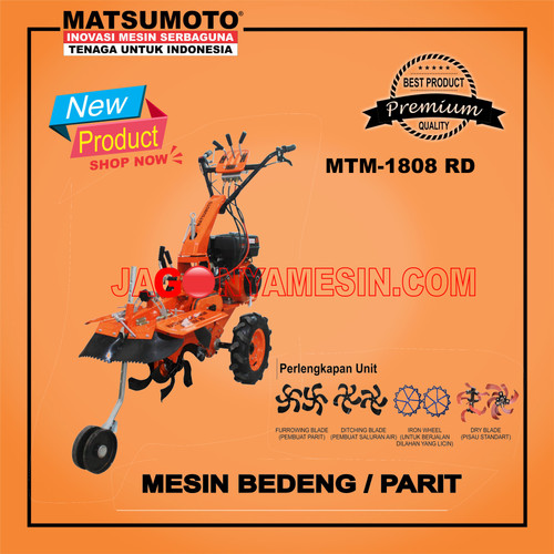 [EZM.0700381] CULTIVATOR | TRAKTOR MINI MATSUMOTO TYPE MTM-1808 RD+MGX 390