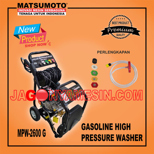 [EZM.0700403] MESIN CUCI STEAM/PRESSURE WASHER/MATSUMOTO MPW 2600 G HIGH PRESSURE