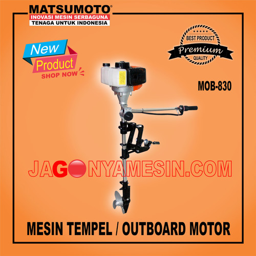 [EZM.0700487] MESIN TEMPEL / OUTBOARD MOTOR 3 HP MATSUMOTO (MOB-830G)