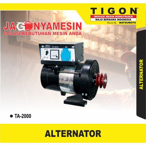 [EZM.0700551] ALTERNATOR TIGON (TA-2000) GARANSI RESMI