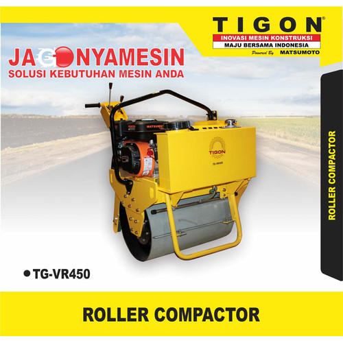 [EZM.0700602] BABY ROLLER ROLLER SINGLE DRUM TIGON TG-VR450 | GARANSI RESMI