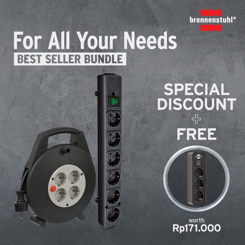 [EZM.2401218] Brennenstuhl Stop Kontak - For All Your Needs Bundle