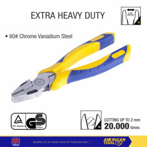 [EZM.2401321] Tang Kombinas X-Tra Heavy Duty AMERICAN Tool 8 inci 8958309