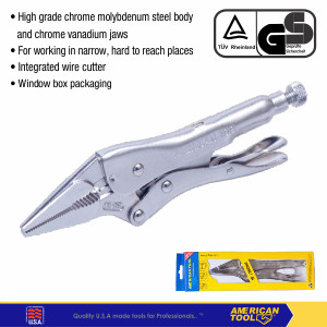 [EZM.2401293] Tang Buaya EXTRA HEAVY DUTY ( LONG NOSE JAWS ) American Tool 8957828