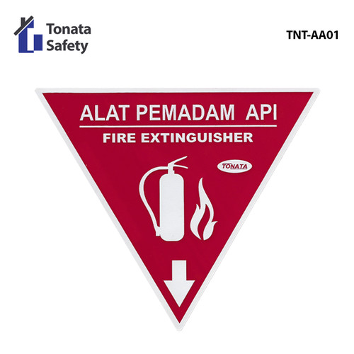 [EZO.1100533] Segitiga APAR Tonata / Rambu Akrilik Alat Pemadam Api Ringan Tonata