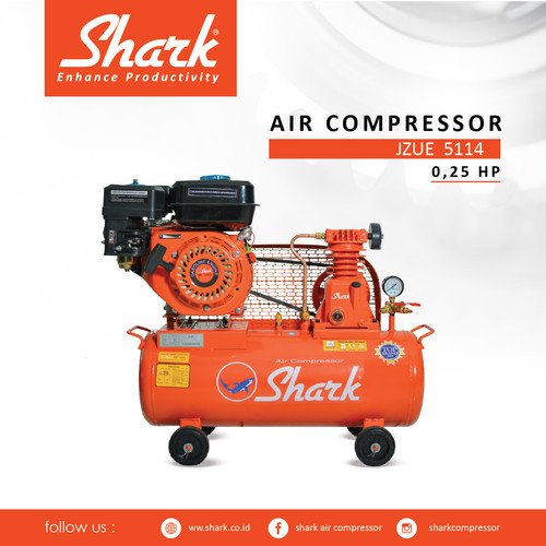 [EZM.2400849] Kompresor 1/4Hp Tangki 30liter + Engine JZUE 5114 Air Compressor