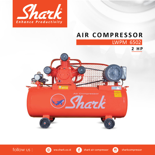 [EZM.2400846] Kompresor 2Hp Tangki 100 LiterAir Shark Compressor + Motor LWPM 6502