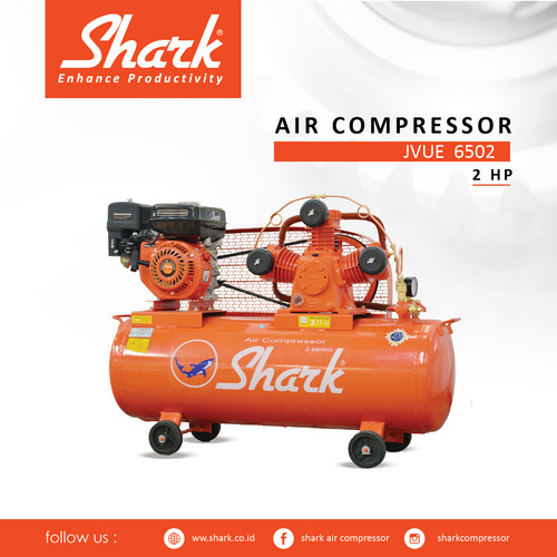 [EZM.2400840] Kompresor 2Hp Tangki 100liter Unloading + Engine Air Compressor Shark