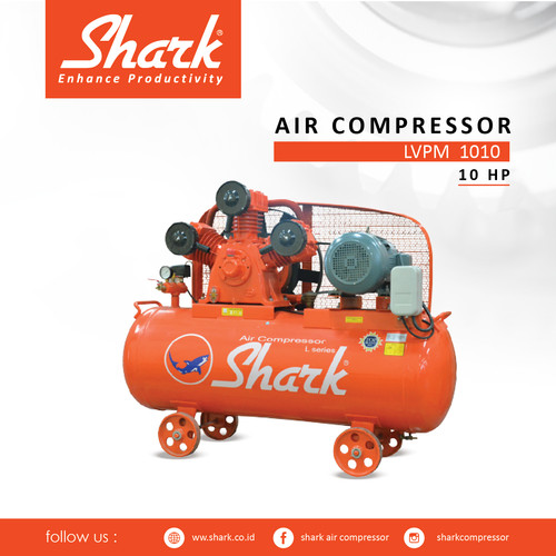 [EZM.2400842] Kompresor 10Hp Tangki 275 Liter Shark Air Compressor + Motor LWPM 1010