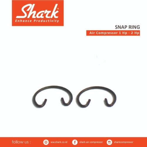 [EZM.2400692] Pin piston Snapring kompresor Shark 1-2Hp