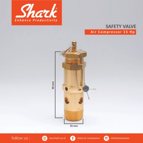 [EZM.2400712] Safety Valve kompresor Shark 15Hp