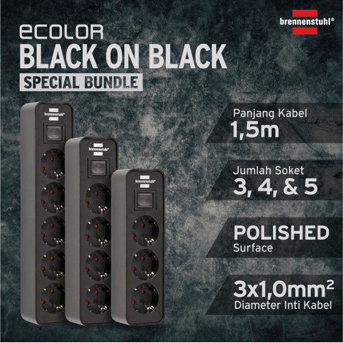 [EZM.2401150] Kabel Extension Brennenstuhl ECOLOR Bundle Special - Stop Kontak
