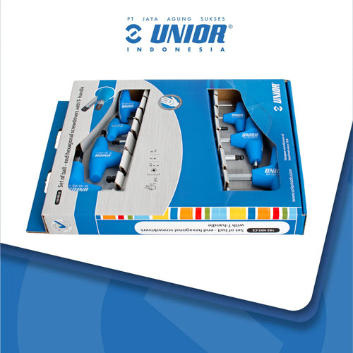 [EZM.2400494] UNIOR T-handle ball - end hex wrench set - 193HXSCS